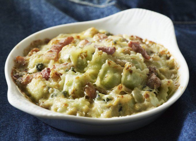 RAVIOLES A LA CARBONARA