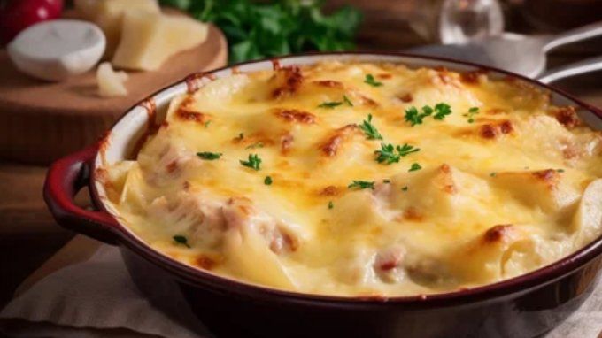 GRATIN DE POMMES DE TERRE A LA CAMPAGNARDE